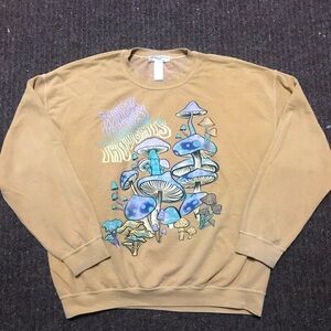 Urban Outfitters Project Social T Warm Happy Thoughts Mushroom Sweatshirt